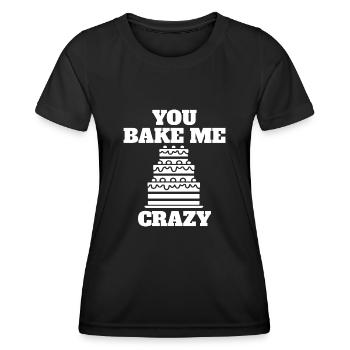 Boulanger, boulangerie, confiserie, boulangerie, confiserie - T-shirt sport Femme - noir - Devant - AI Model Female 172 light (172cm)