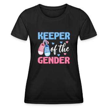 Hüter des Geschlechts - Frauen Funktions-T-Shirt - Schwarz - Vorne - AI Model Female 172 light (172cm)