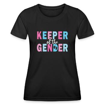 Hüter des Geschlechts - Frauen Funktions-T-Shirt - Schwarz - Vorne - AI Model Female 172 light (172cm)