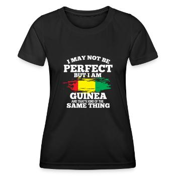 Guinea - Frauen Funktions-T-Shirt - Schwarz - Vorne - AI Model Female 172 light (172cm)