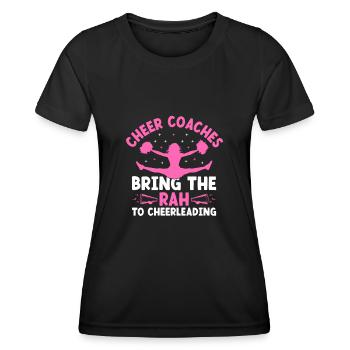 Cheerleading Coach Cheer Coach Cheerleader Cheer T - Women's Functional T-Shirt - black - Front - AI Model Female 172 light (172cm)
