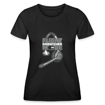 Notruf Leitstelle Einsatzzentrale - Frauen Funktions-T-Shirt - Schwarz - Vorne - AI Model Female 172 light (172cm)