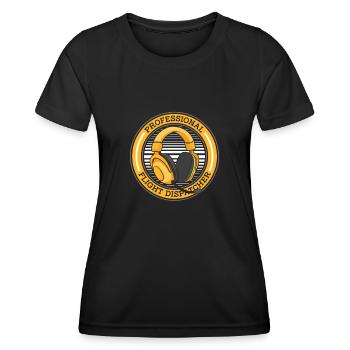 Casque d’opération du centre de contrôle des appels d’urgence - T-shirt sport Femme - noir - Devant - AI Model Female 172 light (172cm)
