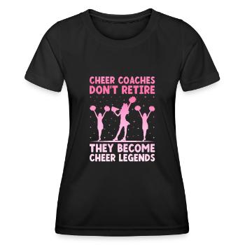 Cheerleading Coach Cheer Coach Cheerleader Cheer T - Women's Functional T-Shirt - black - Front - AI Model Female 172 light (172cm)