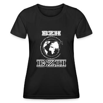 Bretonisches T-Shirt, Geschenk für Männer, Frauen, Humor - Frauen Funktions-T-Shirt - Schwarz - Vorne - AI Model Female 172 light (172cm)