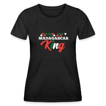 Madagaskar - Frauen Funktions-T-Shirt - Schwarz - Vorne - AI Model Female 172 light (172cm)