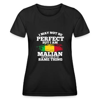 Mauritanie - T-shirt sport Femme - noir - Devant - AI Model Female 172 light (172cm)