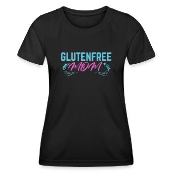 Glutenfrei Mutter - Frauen Funktions-T-Shirt - Schwarz - Vorne - AI Model Female 172 light (172cm)