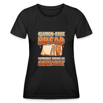 Glutenfrei Witzig - Frauen Funktions-T-Shirt - Schwarz - Vorne - AI Model Female 172 light (172cm)