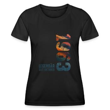 Since October 1963 Year 1963 Retro Vintage 1963 - Frauen Funktions-T-Shirt - Schwarz - Vorne - AI Model Female 172 light (172cm)