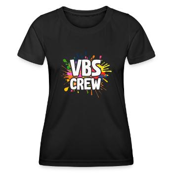 VBS-Besatzung - Frauen Funktions-T-Shirt - Schwarz - Vorne - AI Model Female 172 light (172cm)