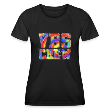 VBS-Besatzung - Frauen Funktions-T-Shirt - Schwarz - Vorne - AI Model Female 172 light (172cm)