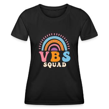 VBS Squad Bibel Shool - Frauen Funktions-T-Shirt - Schwarz - Vorne - AI Model Female 172 light (172cm)