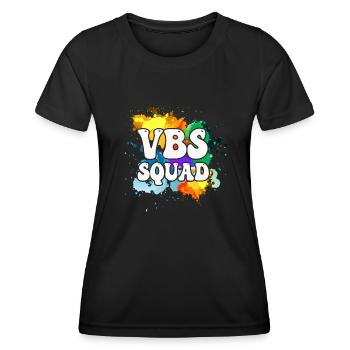 VBS Squad Bibel Shool - Frauen Funktions-T-Shirt - Schwarz - Vorne - AI Model Female 172 light (172cm)