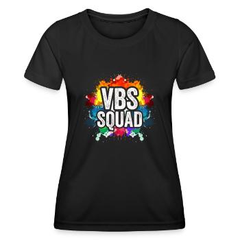 VBS Squad Bibel Shool - Frauen Funktions-T-Shirt - Schwarz - Vorne - AI Model Female 172 light (172cm)