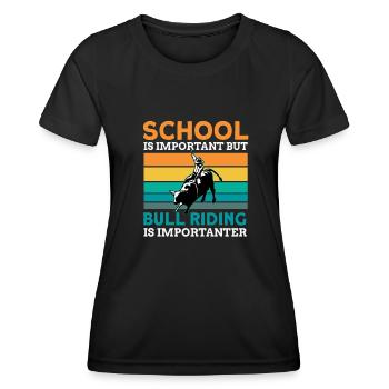 Rodéo - T-shirt sport Femme - noir - Devant - AI Model Female 172 light (172cm)
