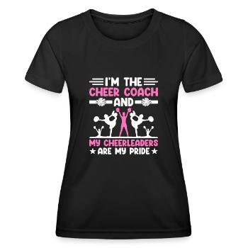 Cheerleading Coach Cheer Coach Cheerleader Cheer T - Frauen Funktions-T-Shirt - Schwarz - Vorne - AI Model Female 172 light (172cm)