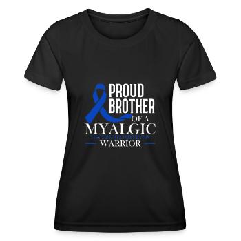 Stolzer Bruder Eines Myalgische - Frauen Funktions-T-Shirt - Schwarz - Vorne - AI Model Female 172 light (172cm)