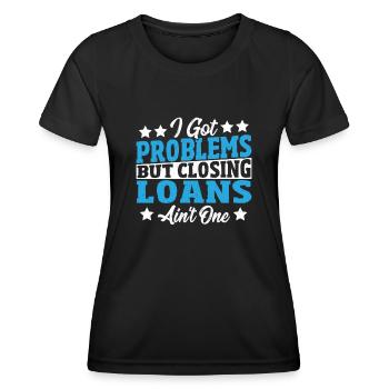 Ich habe Probleme, aber der Abschluss von - Frauen Funktions-T-Shirt - Schwarz - Vorne - AI Model Female 172 light (172cm)