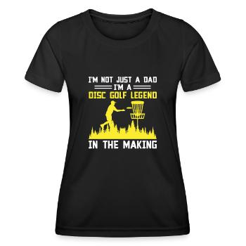Disc Golf Player Disc Golfer Frisbee Player Par Pu - Frauen Funktions-T-Shirt - Schwarz - Vorne - AI Model Female 172 light (172cm)