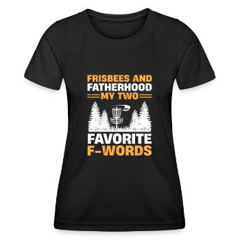 Disc Golf Player Disc Golfer Frisbee Player Par Pu - Frauen Funktions-T-Shirt - Schwarz - Vorne - AI Model Female 172 light (172cm)