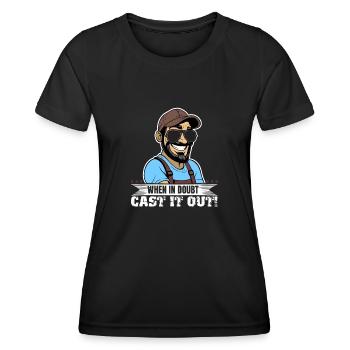 En cas de doute, jetez-le! - T-shirt sport Femme - noir - Devant - AI Model Female 172 light (172cm)