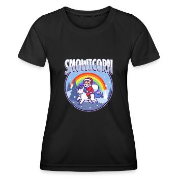 Maïs des neiges - T-shirt sport Femme - noir - Devant - AI Model Female 172 light (172cm)