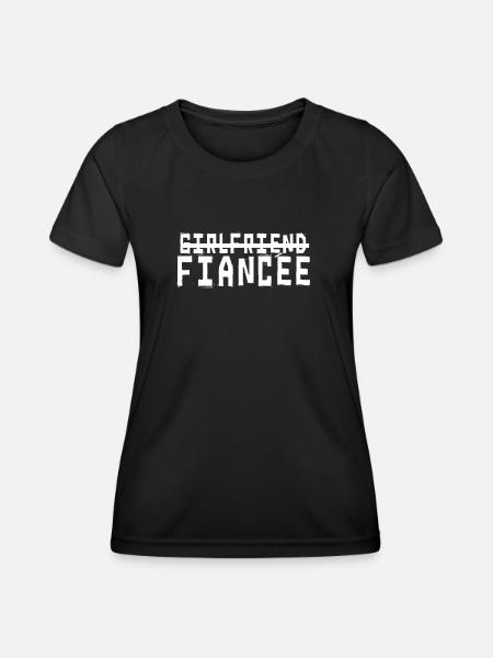 Fiancée Fiancée Fianc - T-shirt sport Femme - noir