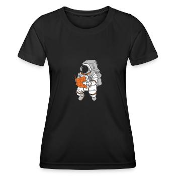Space Space Book Space Colonization - Women's Functional T-Shirt - black - Front - AI Model Female 172 light (172cm)