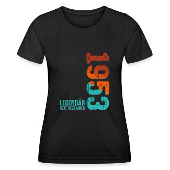 Since December 1953 Year 1953 Retro Vintage 1953 - Frauen Funktions-T-Shirt - Schwarz - Vorne - AI Model Female 172 light (172cm)