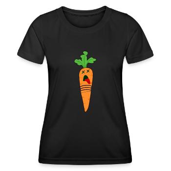 Carottes Mortes Carotte - T-shirt sport Femme - noir - Devant - AI Model Female 172 light (172cm)