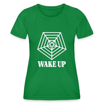 WAKE UP - Frauen Funktions-T-Shirt - Kelly Green - Vorne - AI Model Female 172 dark (172cm)