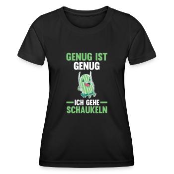 Wassermelone Genug Ist Genug Ich Gehe Schaukeln - Frauen Funktions-T-Shirt - Schwarz - Vorne - AI Model Female 172 light (172cm)