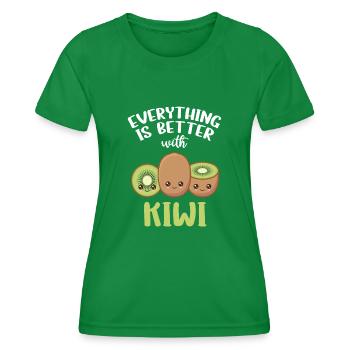 Pistache Pistache Nourriture Noël - T-shirt sport Femme - vert - Devant - AI Model Female 172 dark (172cm)