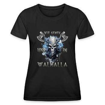 RagnarökCraft Das Geschenk für Ragnarök-Anbeter - Frauen Funktions-T-Shirt - Schwarz - Vorne - AI Model Female 172 light (172cm)