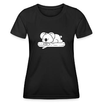 Koalabär Zweig - Frauen Funktions-T-Shirt - Schwarz - Vorne - AI Model Female 172 light (172cm)
