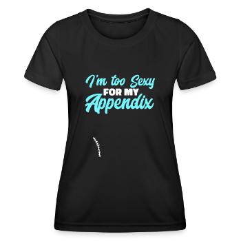 Appendectomy Appendicitis - Women's Functional T-Shirt - black - Front - AI Model Female 172 light (172cm)