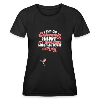 Appendectomy Appendicitis - Women's Functional T-Shirt - black - Front - AI Model Female 172 light (172cm)