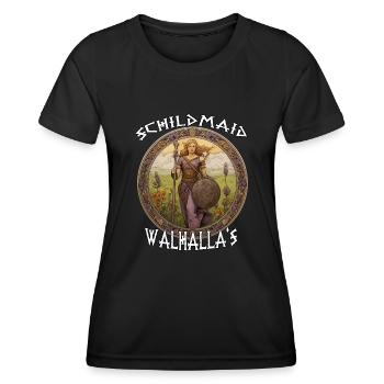 Walhalla Maidens Das Geschenk für Kriegerinnen - Frauen Funktions-T-Shirt - Schwarz - Vorne - AI Model Female 172 light (172cm)