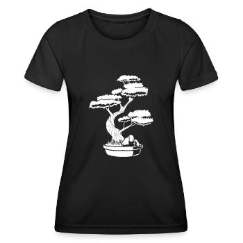 Bonsaï - T-shirt sport Femme - noir - Devant - AI Model Female 172 light (172cm)
