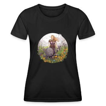 La beauté de Freya Ceci pour les adeptes Freya - T-shirt sport Femme - noir - Devant - AI Model Female 172 light (172cm)