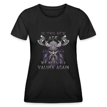 Valhalla warriors gift to a warrior culture - Women's Functional T-Shirt - black - Front - AI Model Female 172 light (172cm)