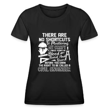 Civil Engineer To Be Called A Civil Engineer - Women's Functional T-Shirt - black - Front - AI Model Female 172 light (172cm)