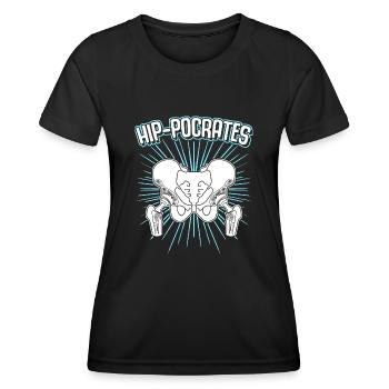 Hip Surgery Joke Hip Implant - Women's Functional T-Shirt - black - Front - AI Model Female 172 light (172cm)