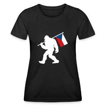 République tchèque Bigfoot - T-shirt sport Femme - noir - Devant - AI Model Female 172 light (172cm)