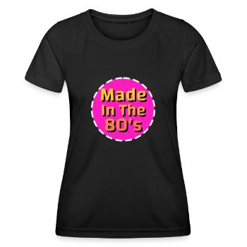 80's The 80s Music - Women's Functional T-Shirt - black - Front - AI Model Female 172 light (172cm)