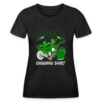 Jardinier Jardinage Jardinage Aménagement paysager - T-shirt sport Femme - noir - Devant - AI Model Female 172 light (172cm)