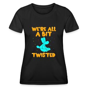Balloon Animal Party Balloon Artist - Women's Functional T-Shirt - black - Front - AI Model Female 172 light (172cm)