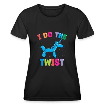 Balloon Animal Party Balloon Artist - Women's Functional T-Shirt - black - Front - AI Model Female 172 light (172cm)