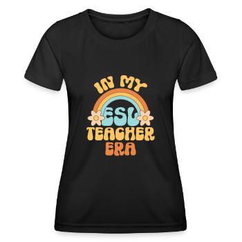 Teacher English Second Language Foreign Language - Women's Functional T-Shirt - black - Front - AI Model Female 172 light (172cm)